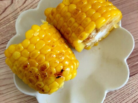 バター醤油の焼きとうもろこし